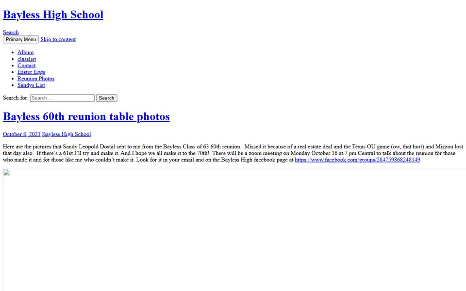 Peak-activity snapshot of baylesshigh.com from Apr 27, 2024